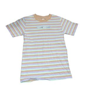 Odd Future Blue, Purple, & Tan Stripe T-Shirt